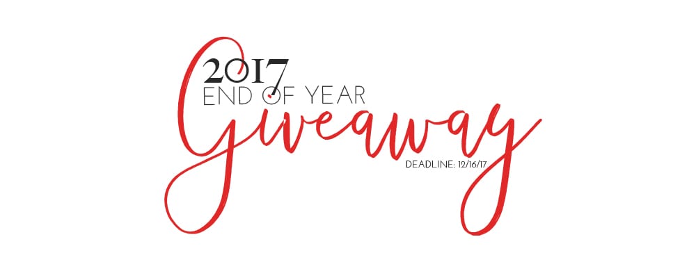 END OF YEAR GIVEAWAY | GOOD LUCK!